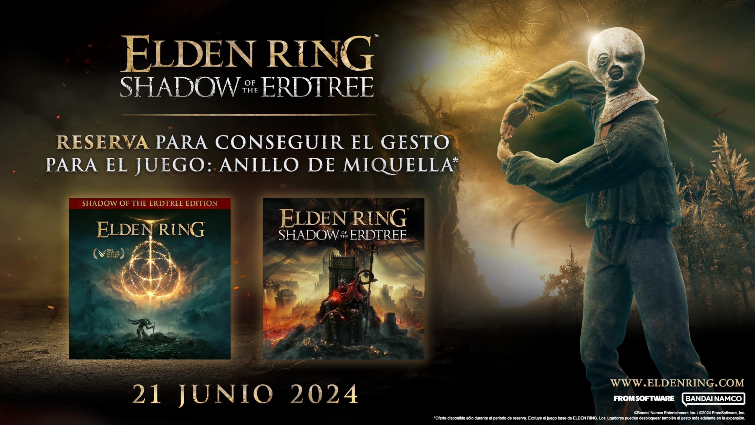 ELDEN RING (INCLUYE CODIGO DE LA EXPANSION SHADOW OF THE ERDTREE) ELDEN RING (INCLUYE CODIGO DE LA EXPANSION SHADOW OF THE ERDTREE)